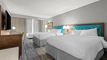 Two queen beds non smoking | In-room safe, blackout drapes, iron/ironing board