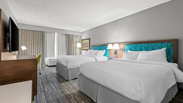 Two queen beds non smoking | In-room safe, blackout drapes, iron/ironing board