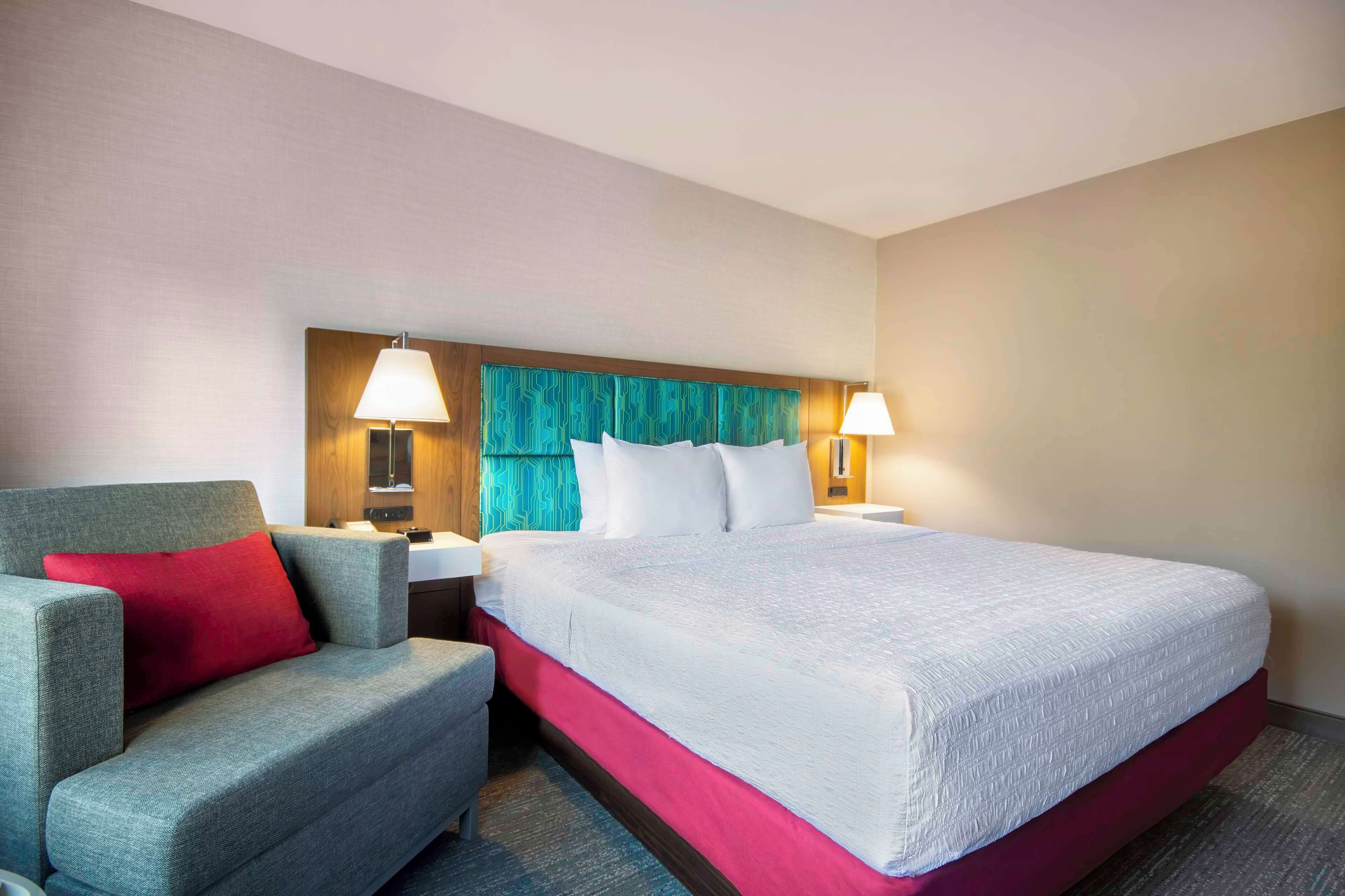 hypo-allergenic bedding, in-room safe, desk, blackout curtains