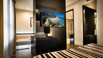Suite estudio | 2 habitaciones, ropa de cama de alta calidad, edredón y minibar