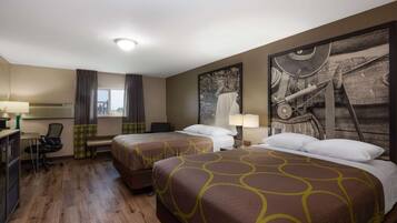 Studio, 2 Queen Beds, Non Smoking | Hypo-allergenic bedding, in-room safe, desk, laptop workspace