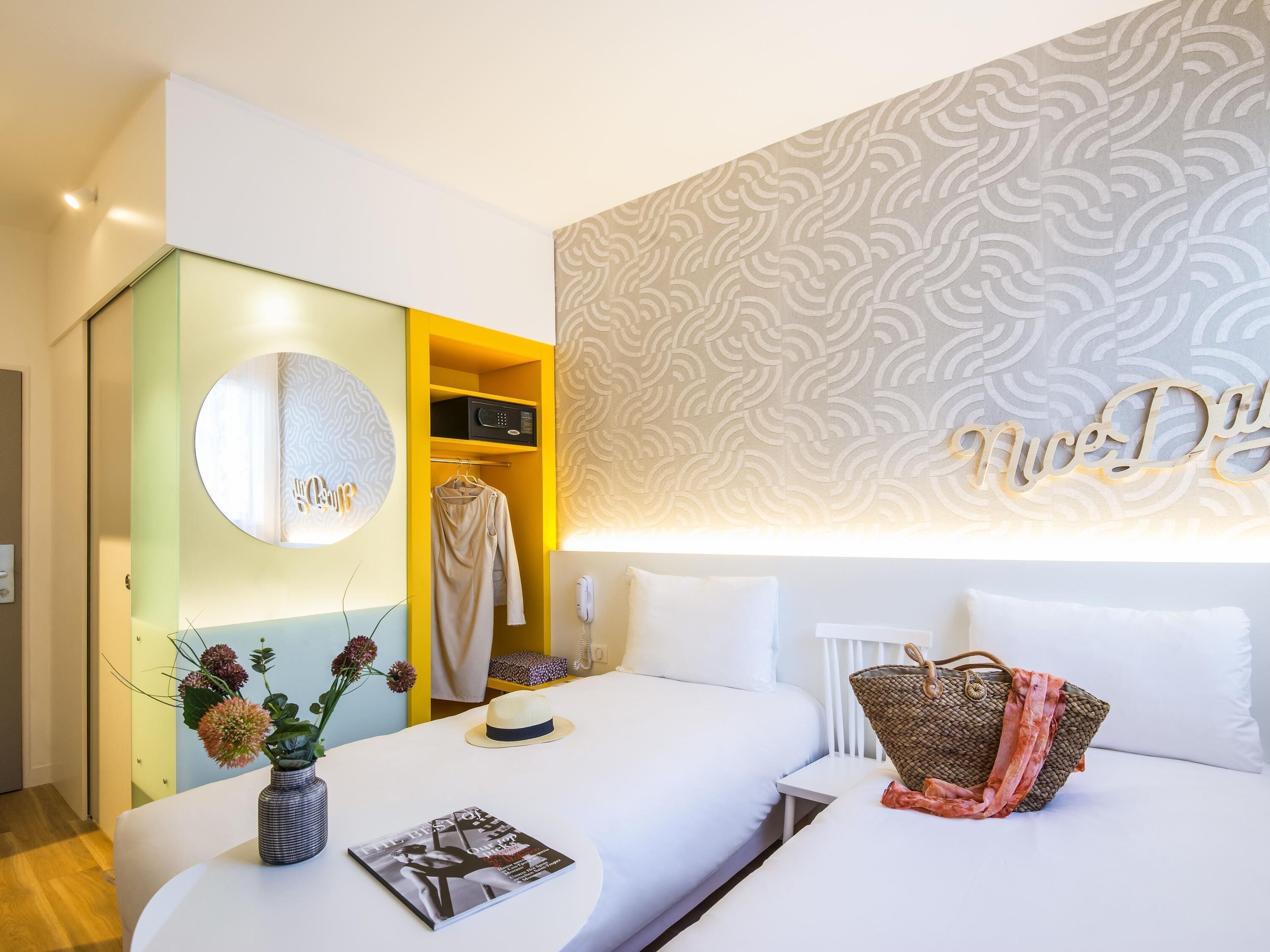 Standard Room, 2 Twin Beds | In-room safe, desk, laptop workspace, blackout drapes