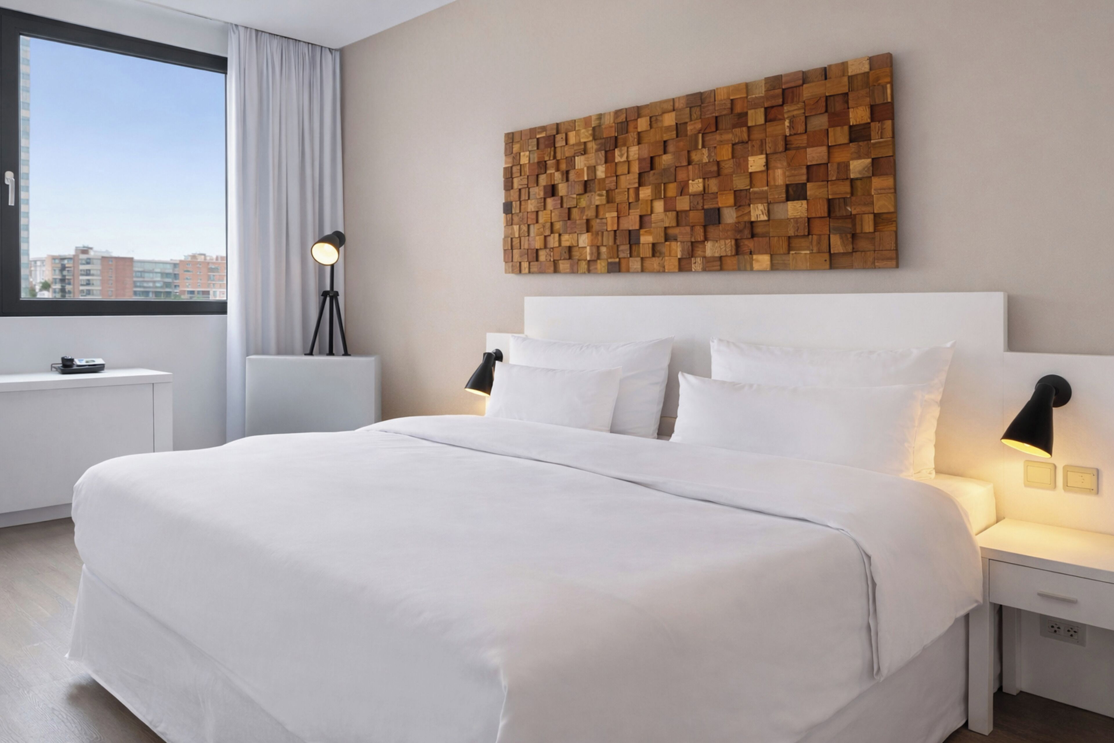 Premium-Zimmer | Allergikerbettwaren, Verdunkelungsvorhänge, Bügeleisen/Bügelbrett