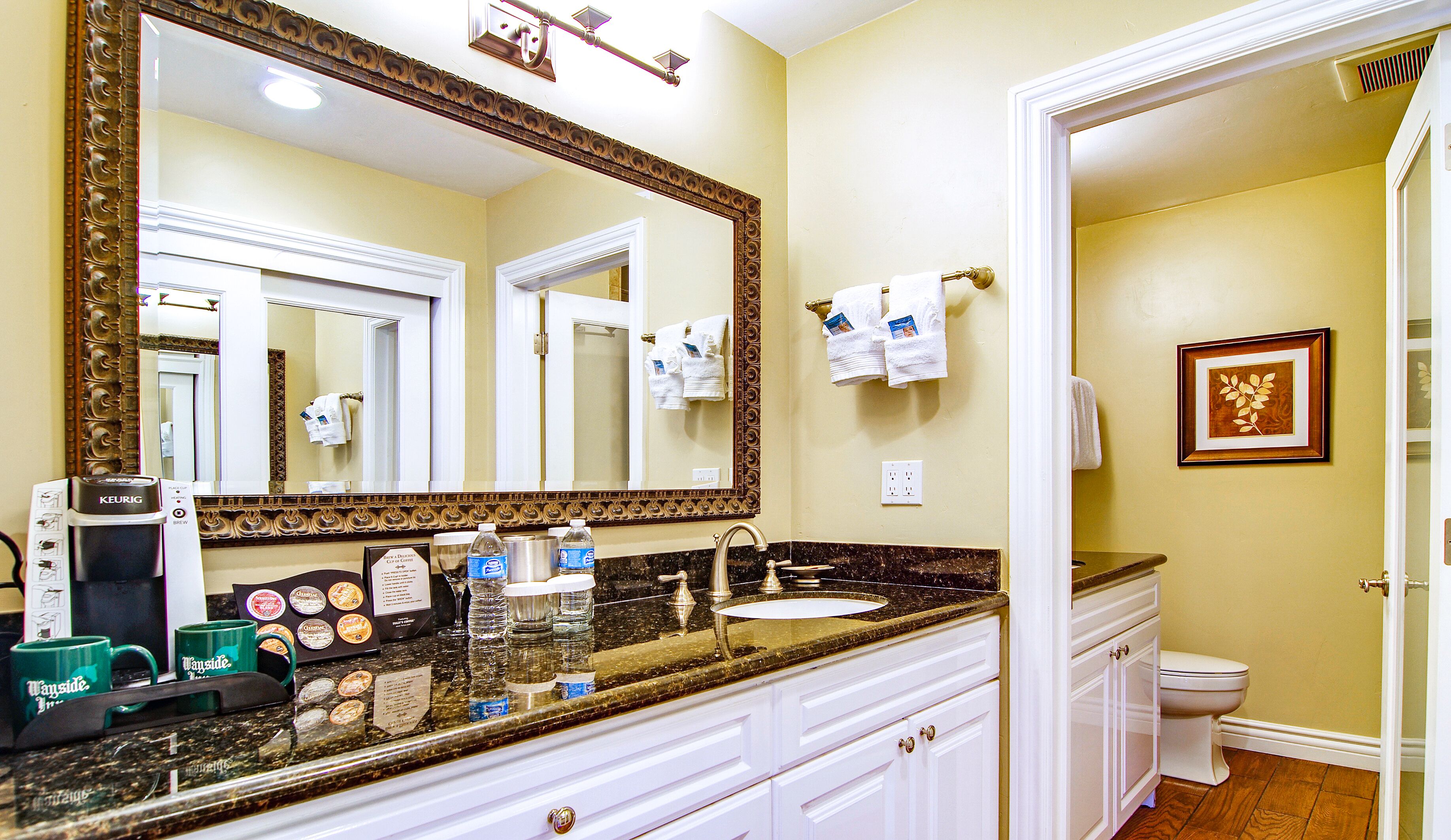 shower, hair dryer, bathrobes, towels