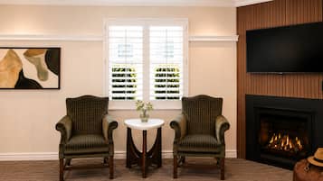 Standard Room, 2 Queen Beds, Non Smoking, Fireplace | Premium bedding, pillow-top beds, desk, laptop workspace
