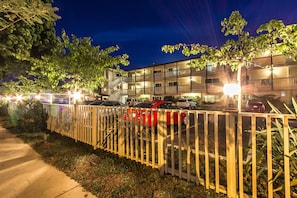 Front of property – evening/night