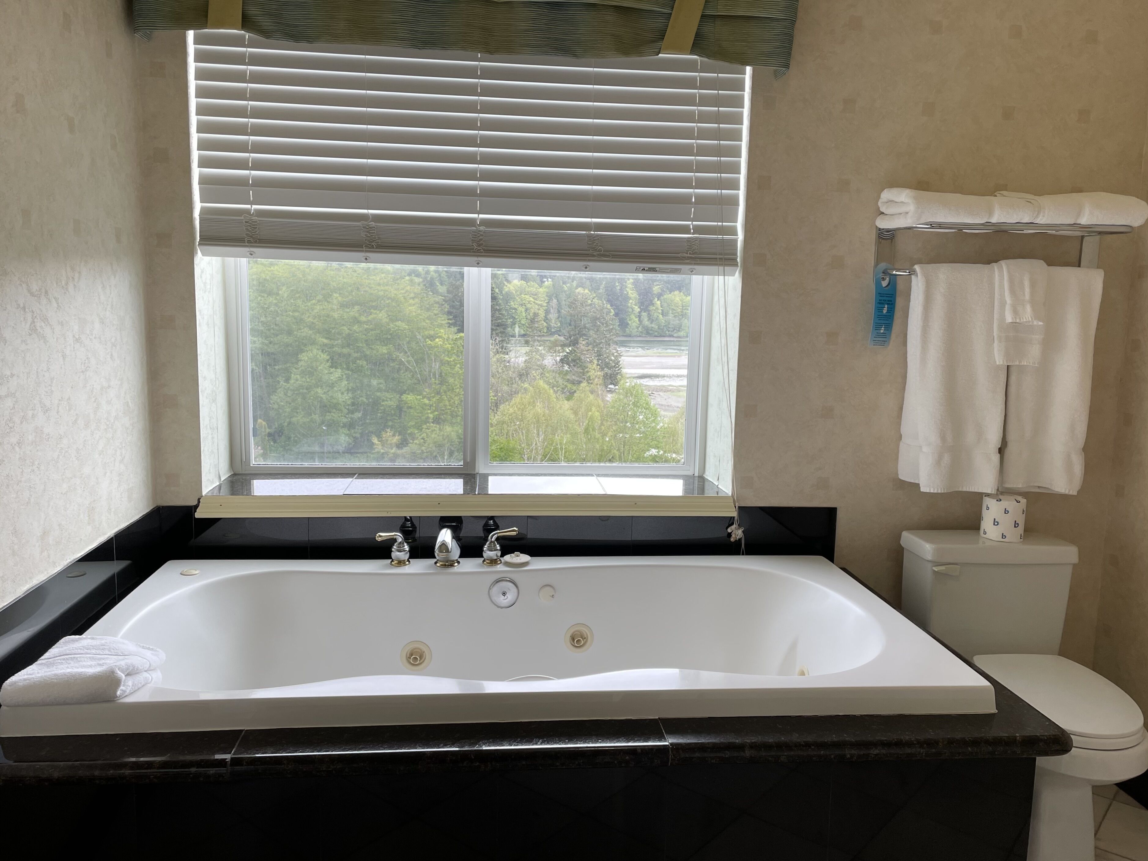 luxury suite, jetted tub, bay view | bathroom | free toiletries, hair dryer, towels, soap