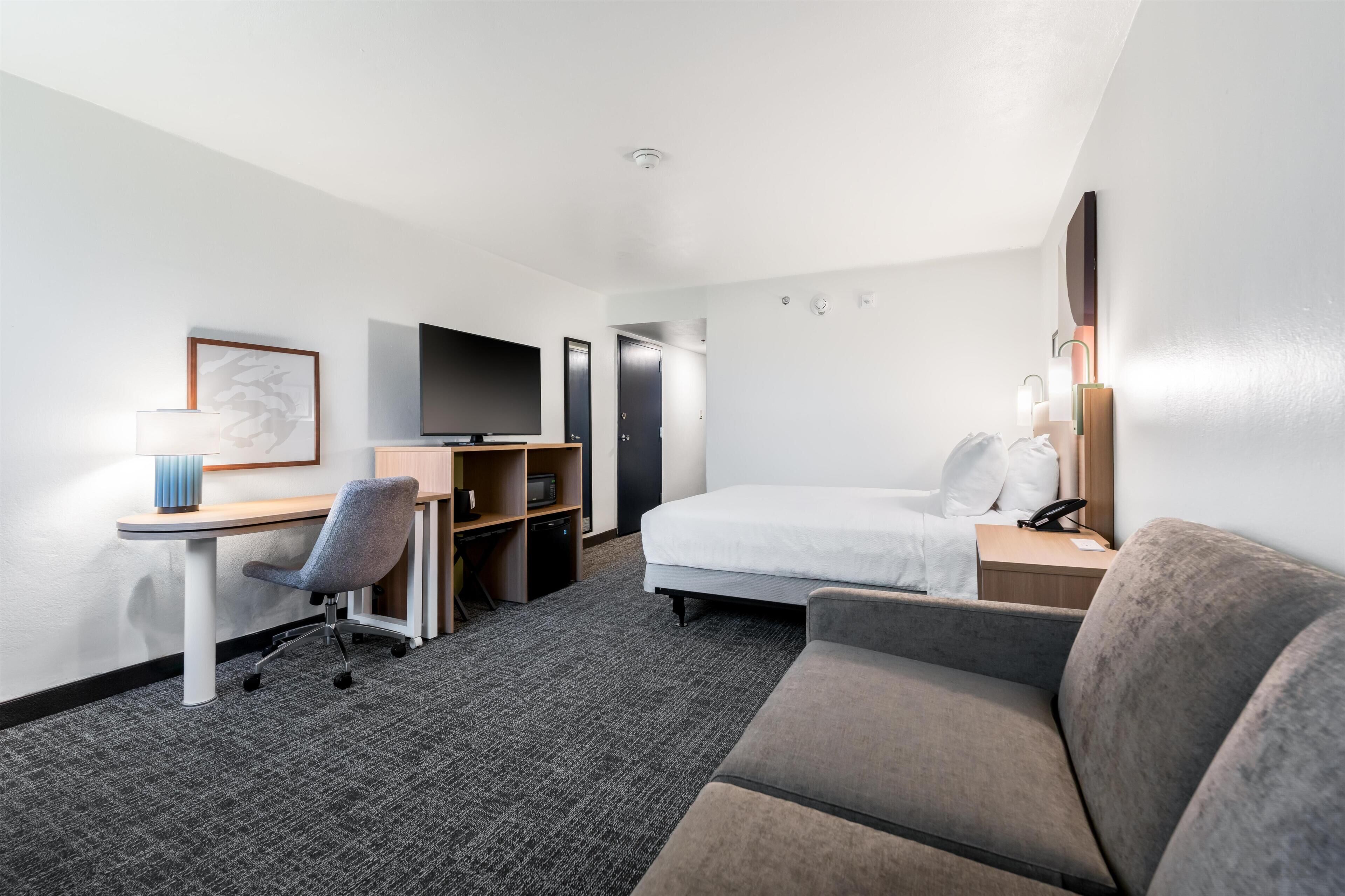 In-room safe, desk, blackout curtains, iron/ironing board