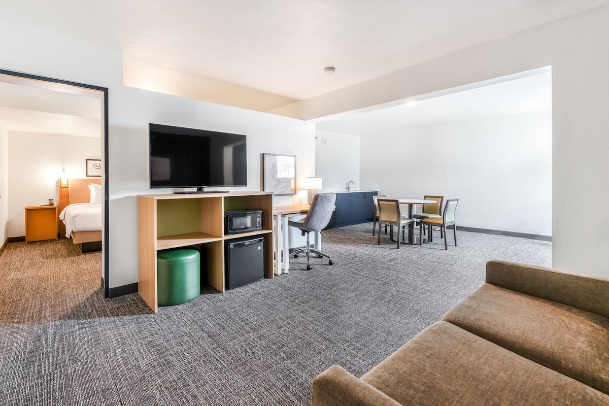 Suite, 1 King Bed | In-room safe, desk, blackout drapes, iron/ironing board