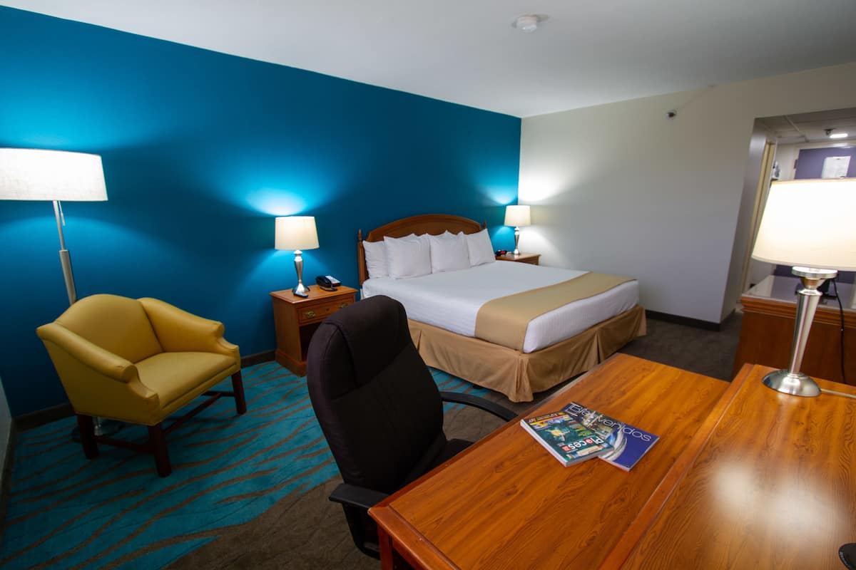 In-room safe, desk, blackout drapes, iron/ironing board