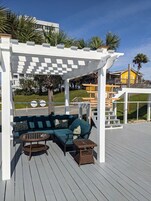 Seasonal outdoor pool, open 8 AM to 10 PM, pool umbrellas, sun loungers