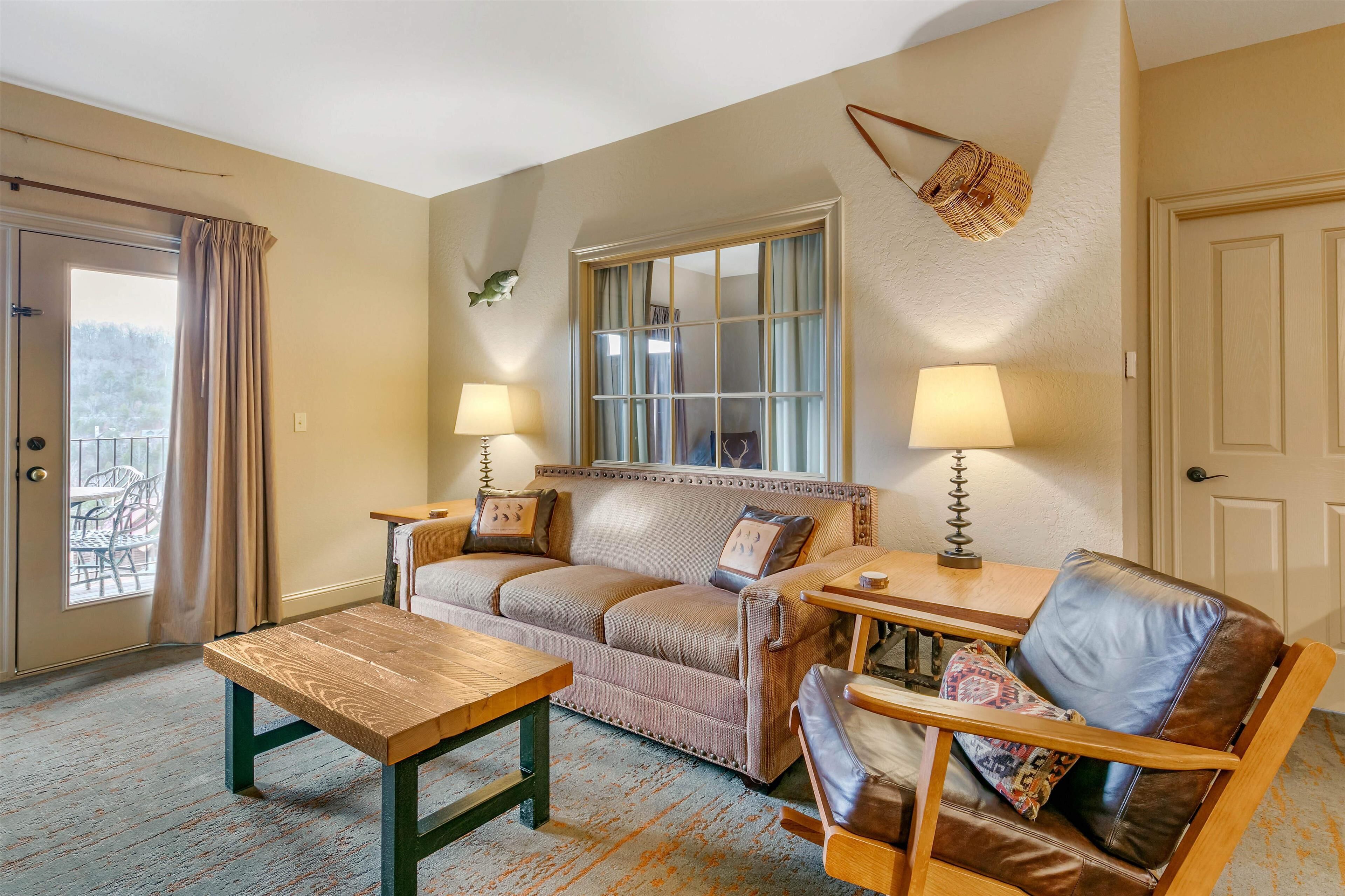 TV, fireplace, DVD player, pay movies