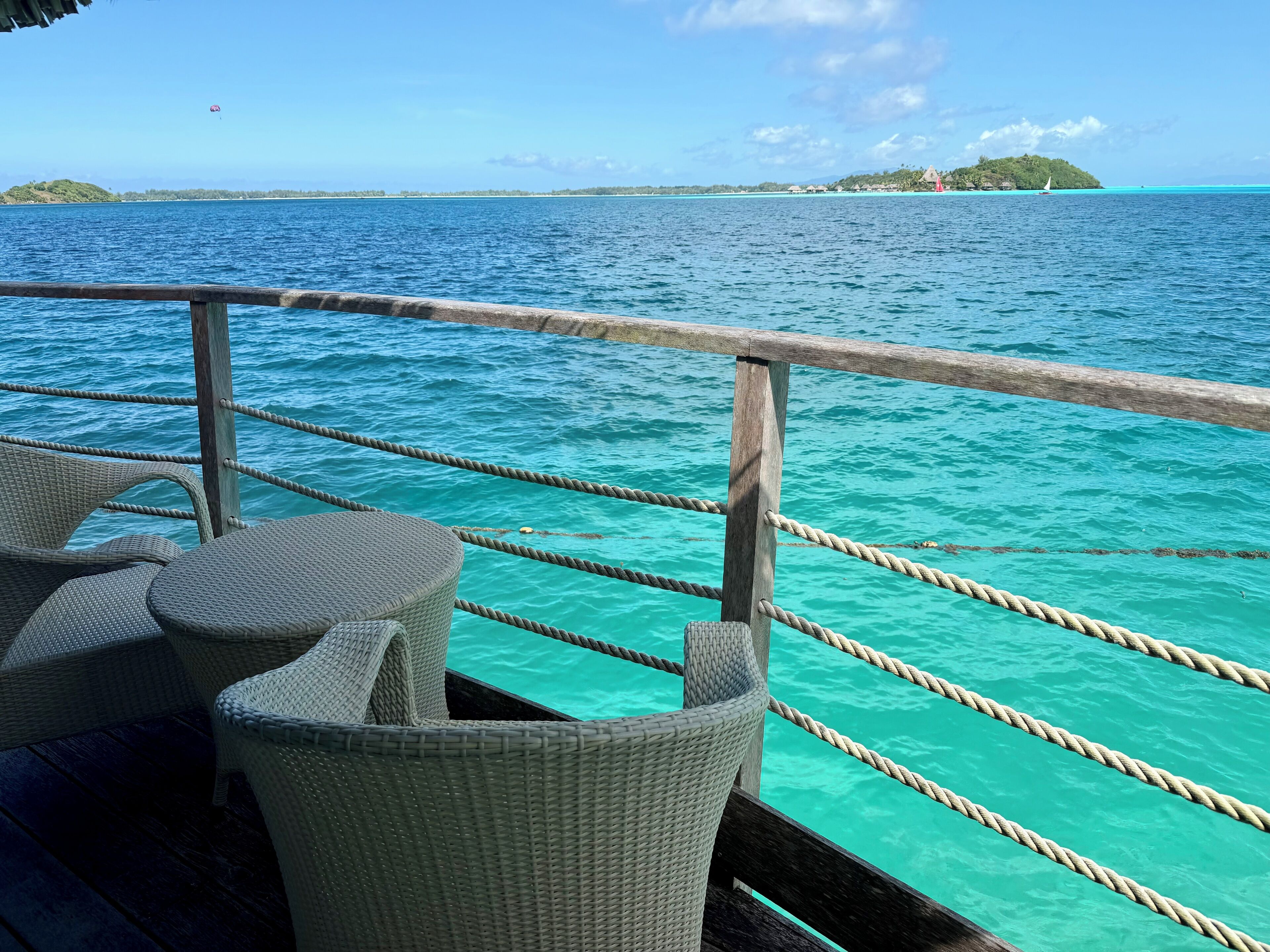 End of Pontoon, Overwater, Bungalow | Minibar, in-room safe, desk, blackout drapes