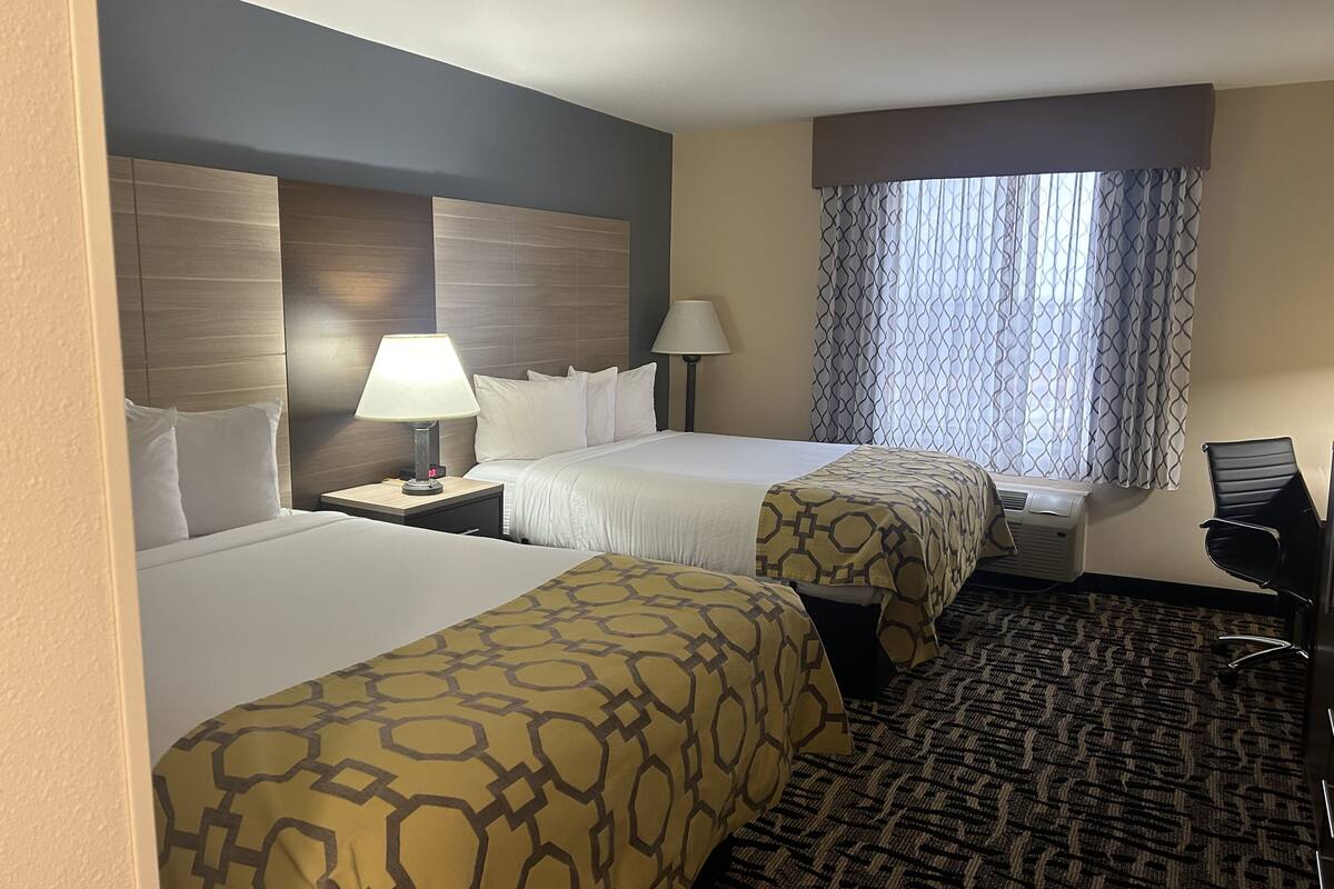 room, 2 queen beds, accessible, non smoking (mobility) | desk, blackout curtains, soundproofing, iron/ironing board