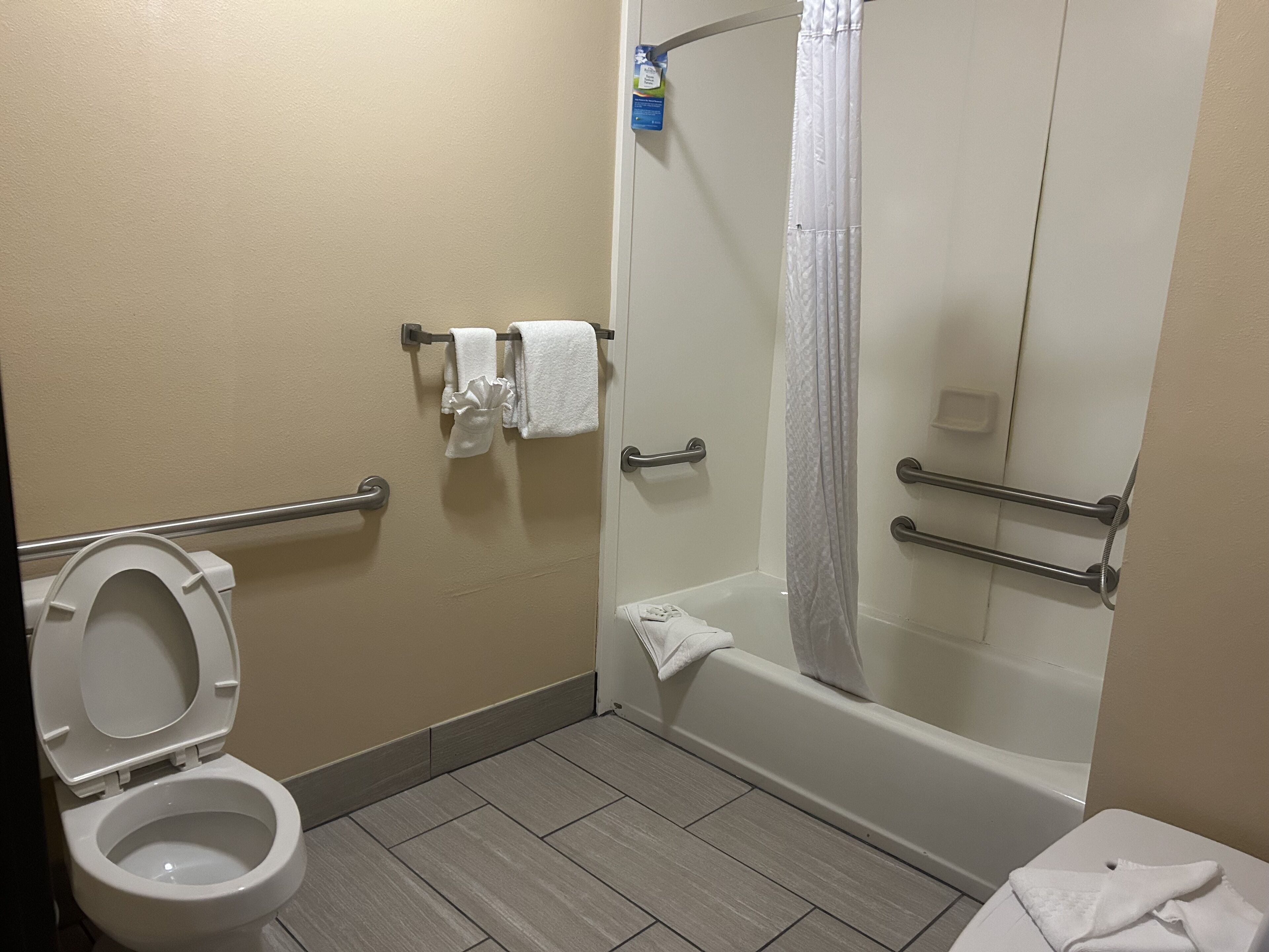 room, 2 queen beds, accessible, non smoking (mobility) | bathroom | free toiletries, hair dryer, towels