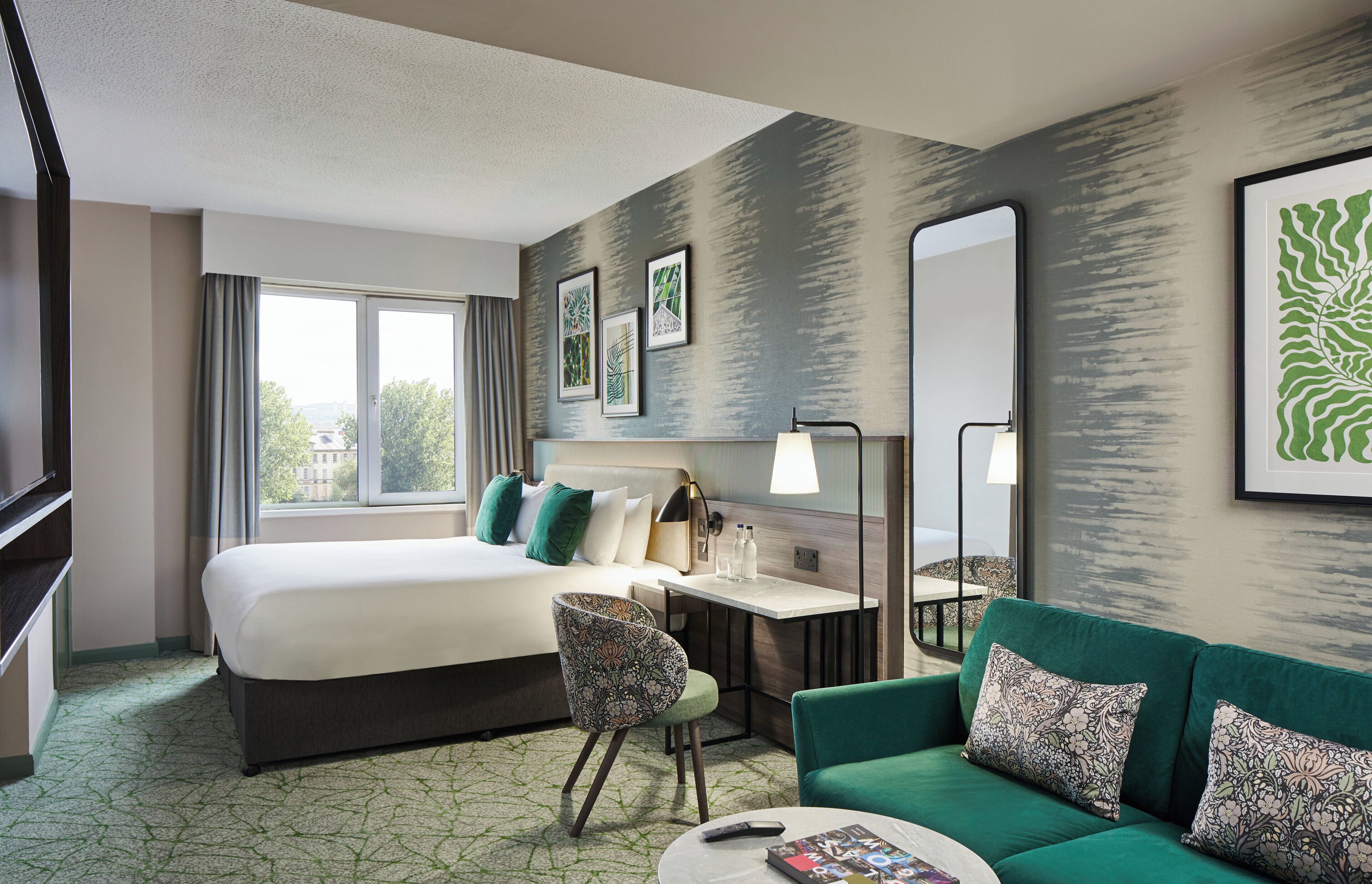 Hypo-allergenic bedding available, in-room safe, desk, laptop workspace