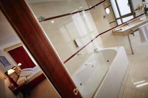 Free toiletries, hair dryer, bidet, towels