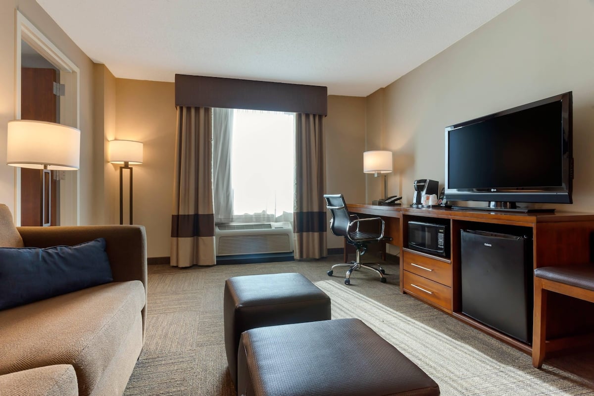 Suite, 1 King Bed with Sofa bed | 1 bedroom, premium bedding, down comforters, desk