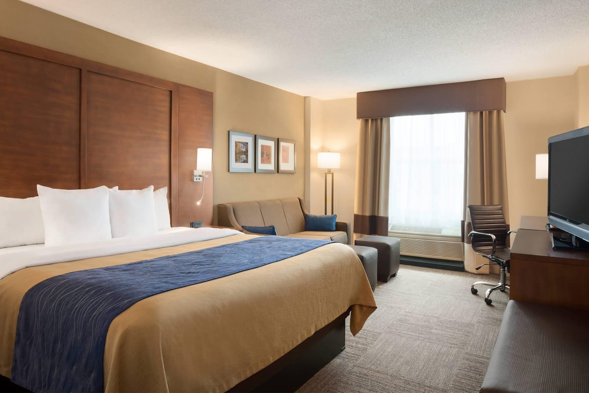 Standard Room, 1 King Bed with Sofa bed, Non Smoking | 1 bedroom, premium bedding, down comforters, desk