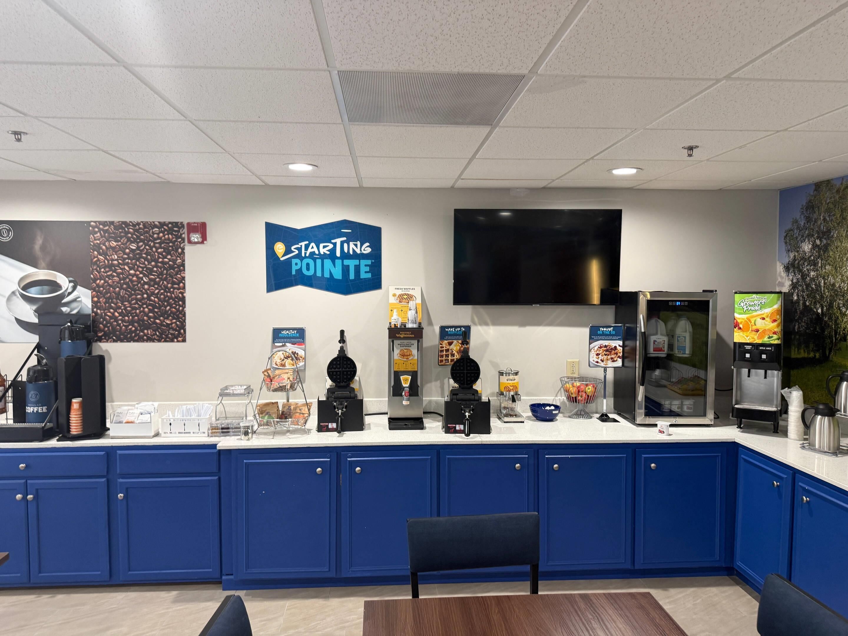 Free daily on-the-go breakfast