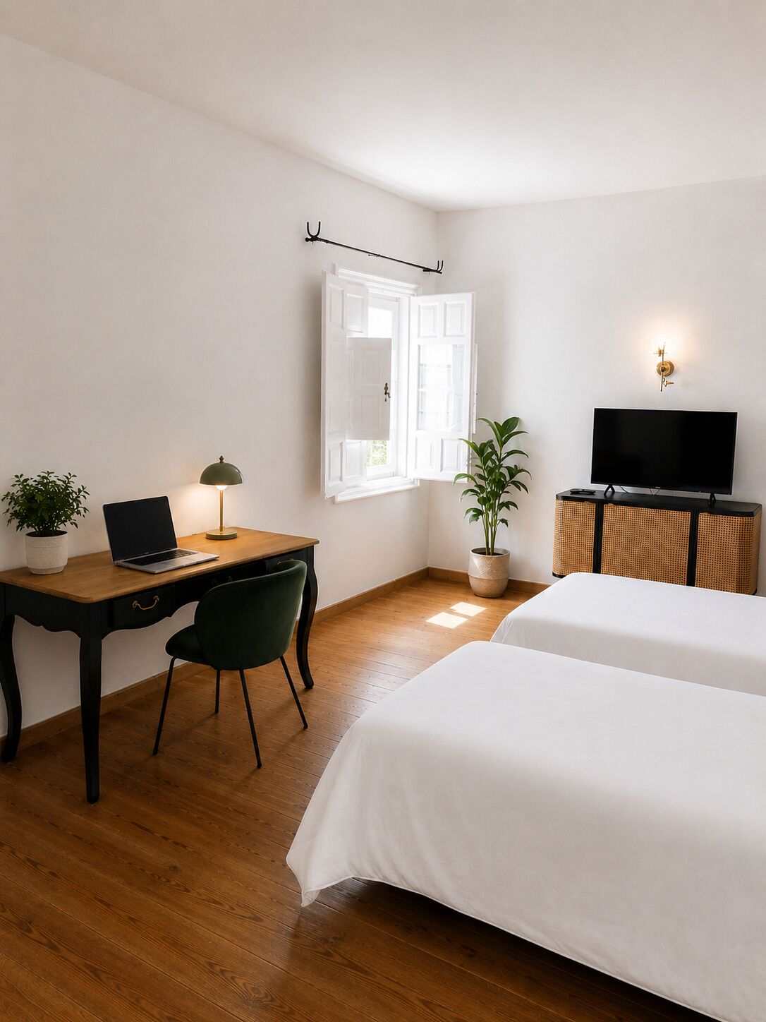Desk, free cots/infant beds, rollaway beds, free WiFi