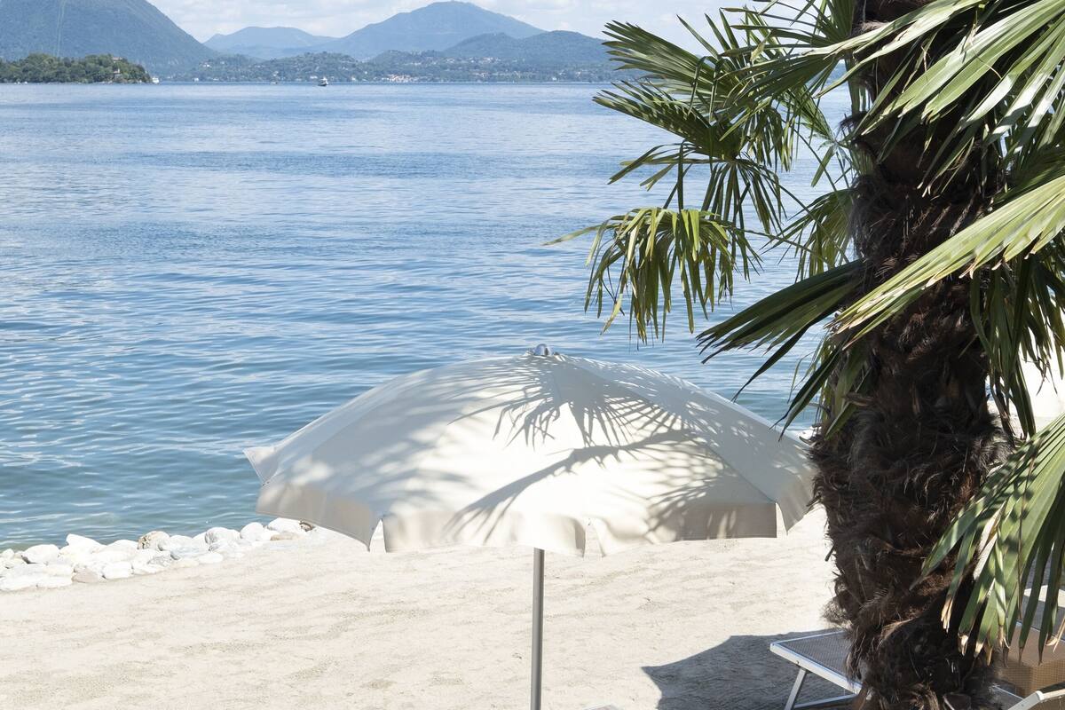 private beach nearby