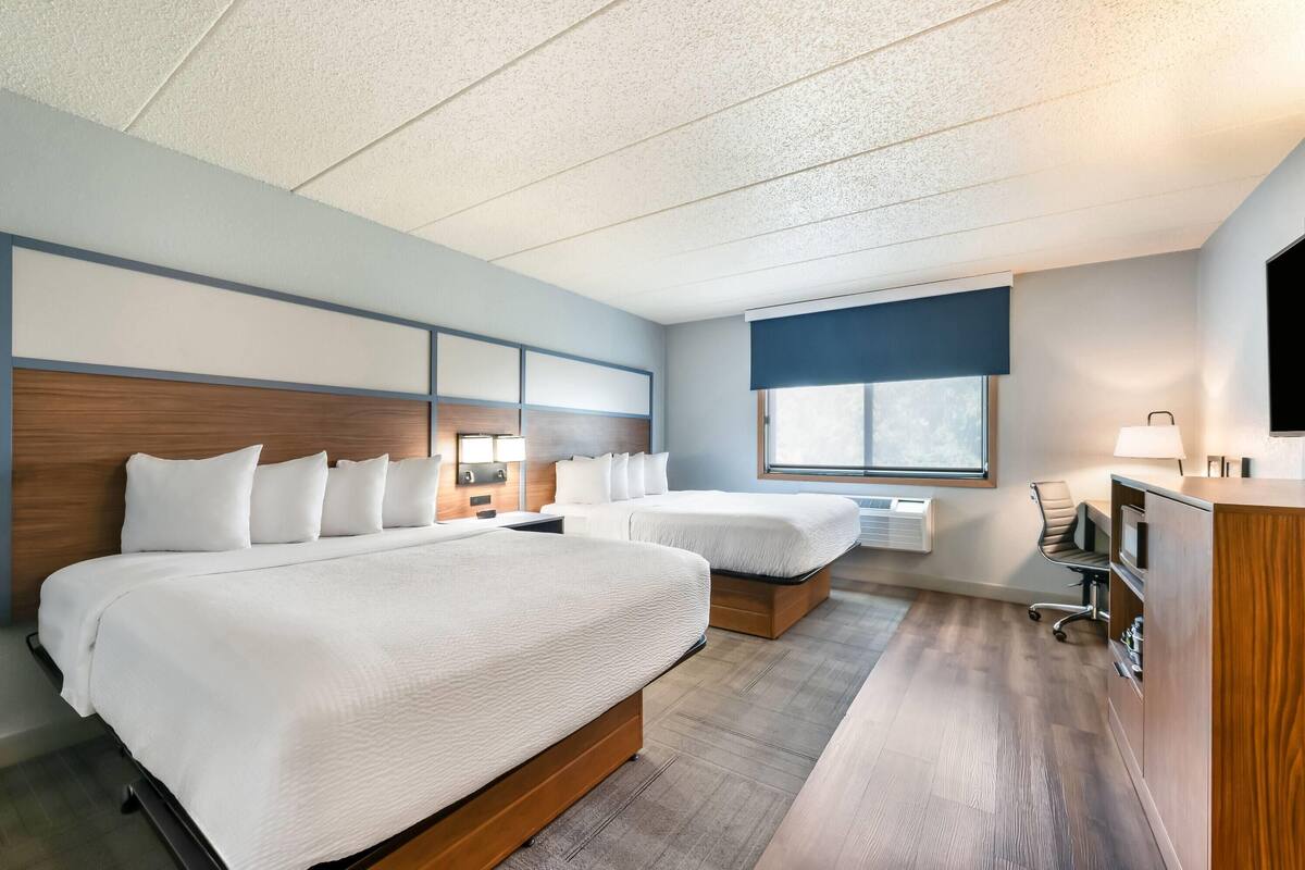 Room, 2 Queen Beds, Non Smoking (Pet-Friendly) | Premium bedding, desk, laptop workspace, blackout drapes