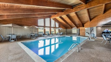Indoor pool, open 7:00 AM to midnight, sun loungers
