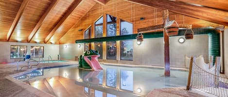 3 indoor pools, open 9:00 AM to midnight, pool umbrellas