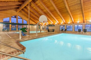 3 indoor pools, open 9:00 AM to midnight, pool umbrellas
