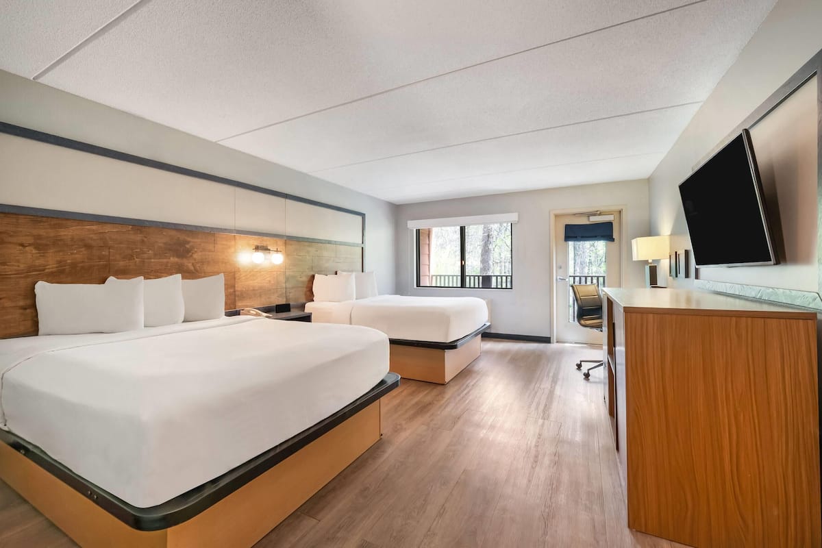 Room, 2 Queen Beds, Accessible, Non Smoking (Balcony, Mobility) | Desk, iron/ironing board, cribs/infant beds, rollaway beds