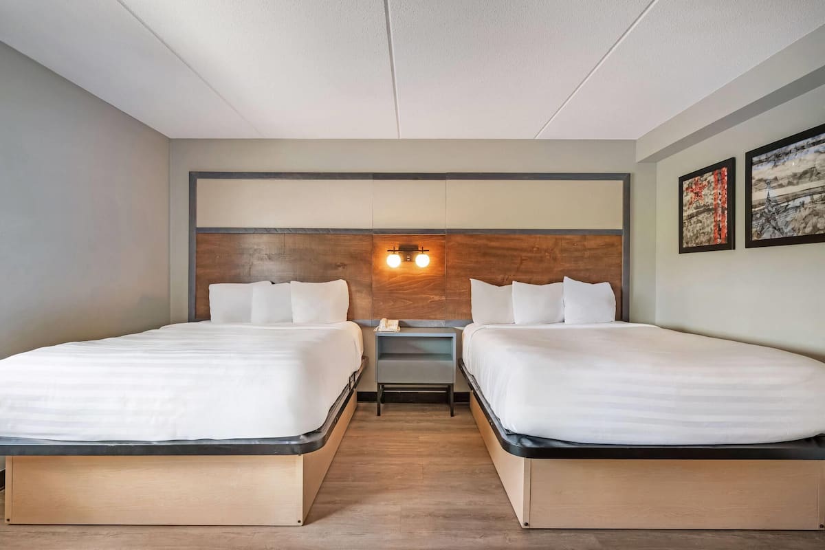 Room, 2 Queen Beds, Accessible, Non Smoking (Mobility, Roll-in Shower) | Desk, iron/ironing board, cribs/infant beds, rollaway beds