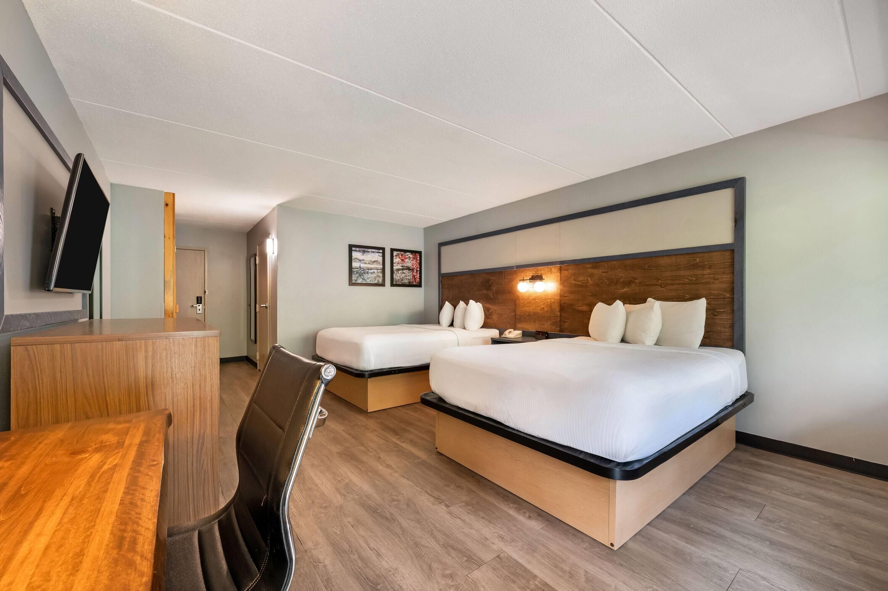 Room, 2 Queen Beds, Accessible, Non Smoking (Balcony, Mobility) | Desk, iron/ironing board, cribs (surcharge), rollaway beds (surcharge)