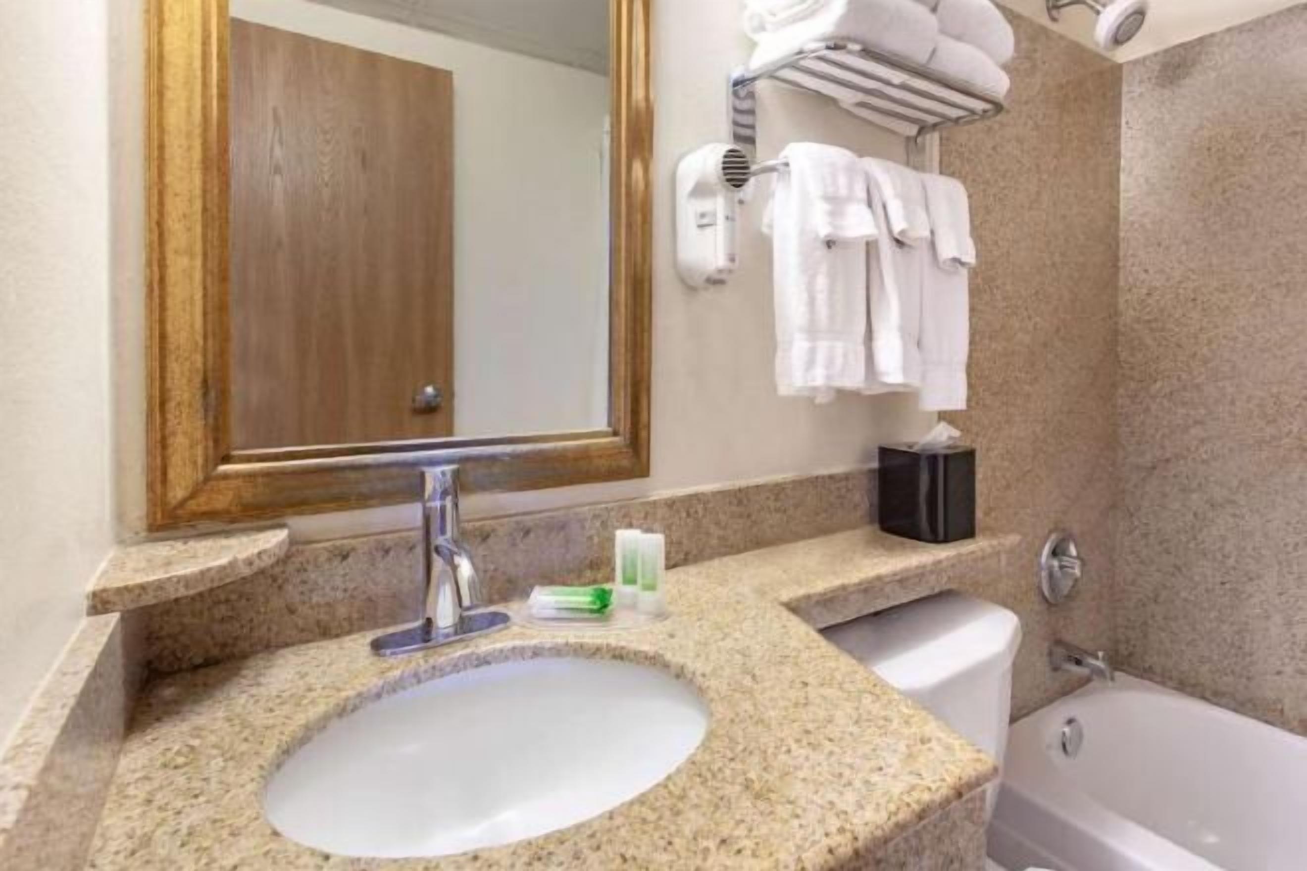 Free toiletries, hair dryer, towels