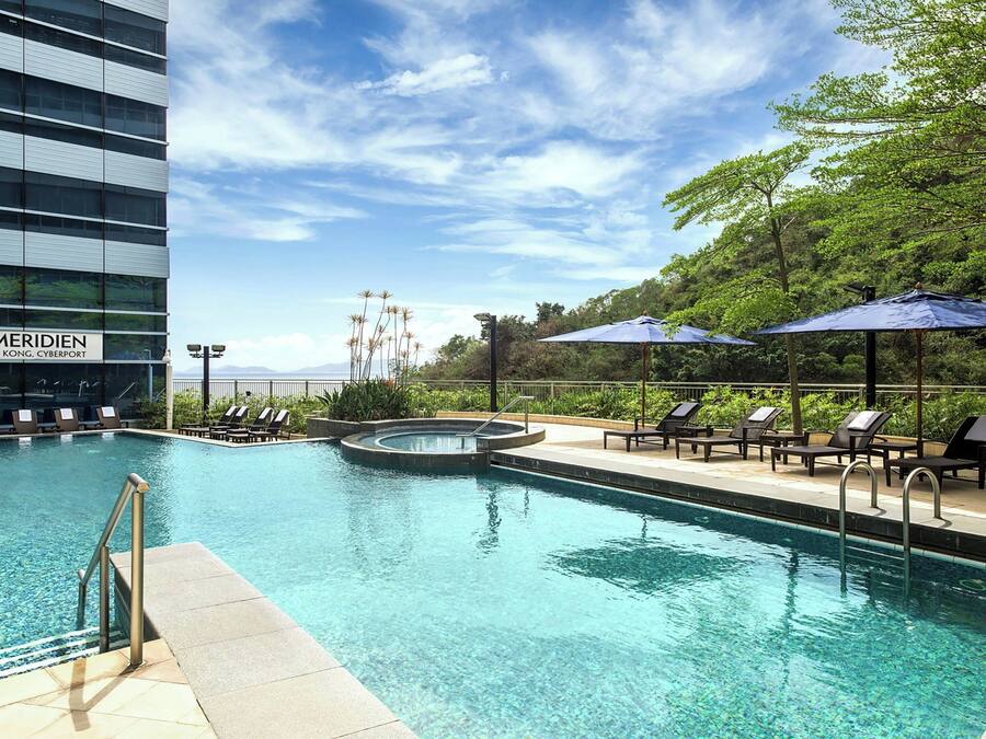 Outdoor pool, open 8:00 AM to 6:00 PM, pool umbrellas, sun loungers