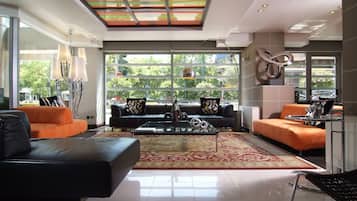 Sitteområde i lobbyen