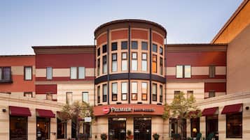 Experience the sleek, curved design of BWP Premier, featuring a central entrance and large windows.