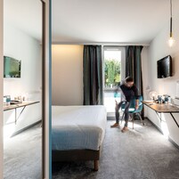 Premium bedding, minibar, in-room safe, desk