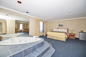 Honeymoon Suite, Jetted Tub | Desk, blackout drapes, free cribs/infant beds, free WiFi