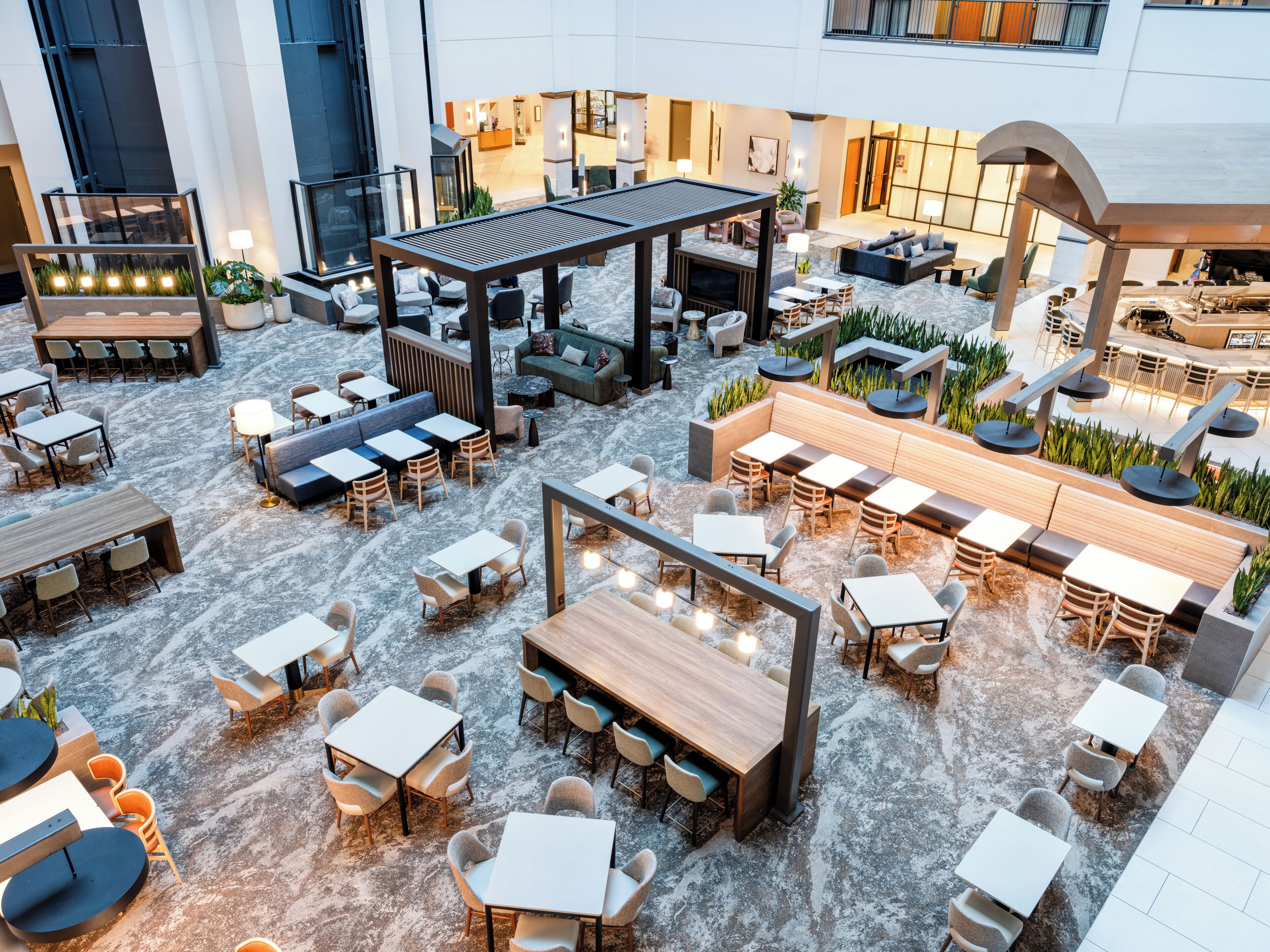 Sala de estar en el lobby