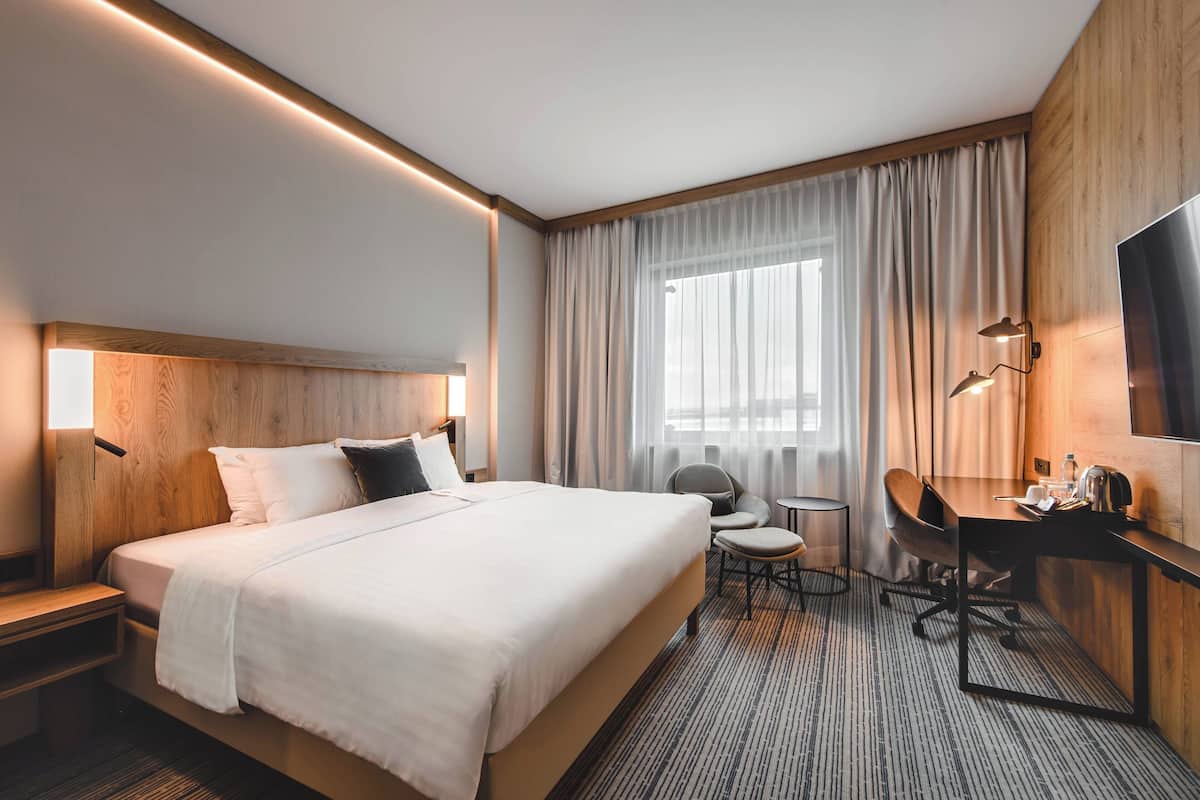 Ropa de cama de alta calidad y minibar