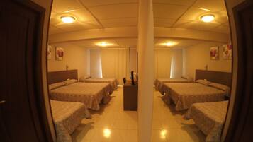 Blackout drapes, free WiFi, bed sheets