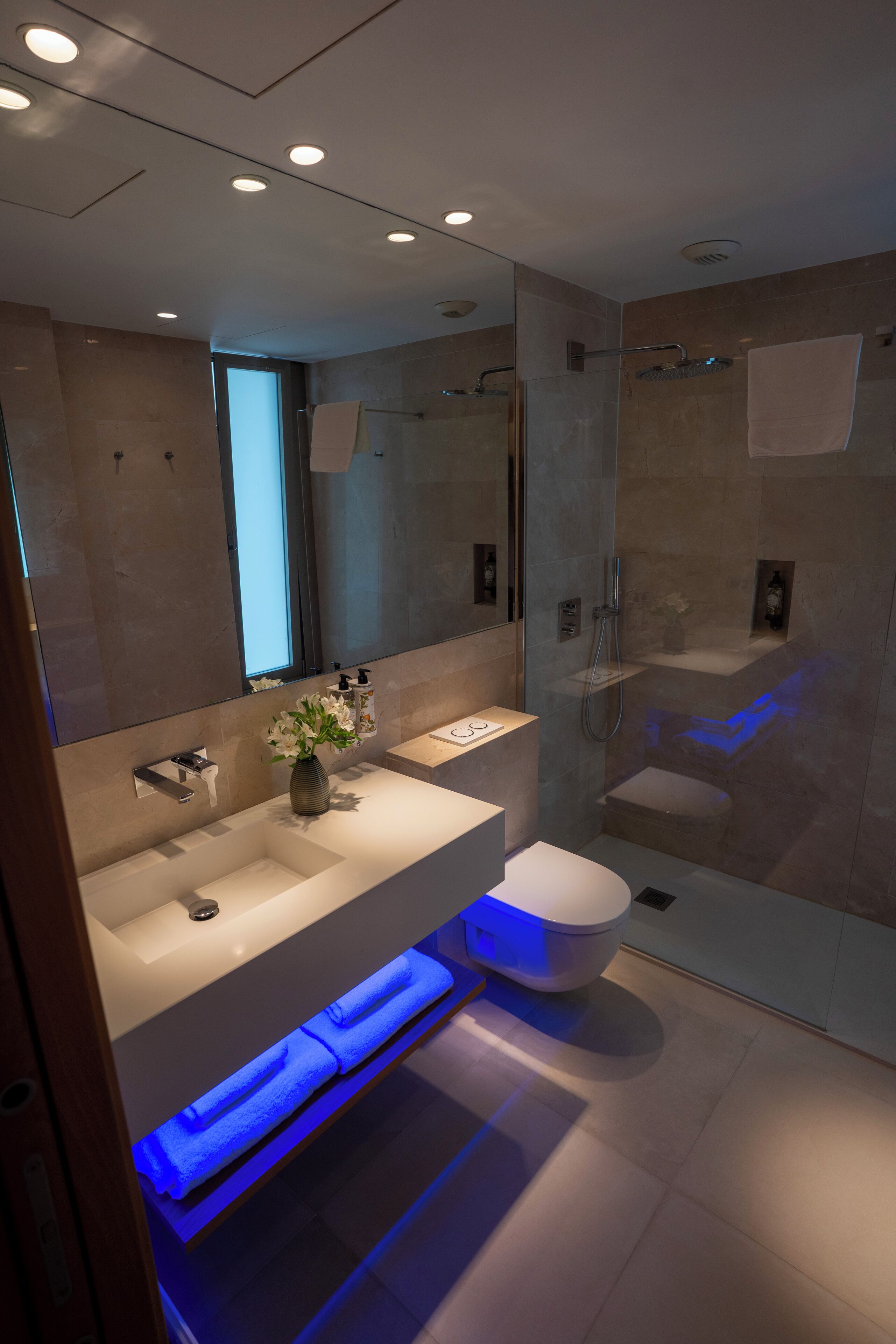 double room | bathroom | hair dryer, towels