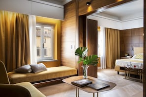 Suite, 1 Bedroom | Minibar, in-room safe, desk, soundproofing