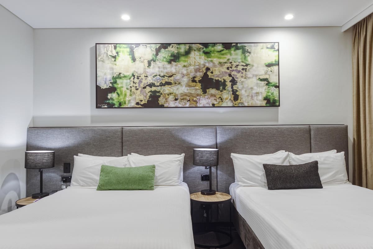 Superior Room, 2 Double Beds | In-room safe, desk, soundproofing, iron/ironing board