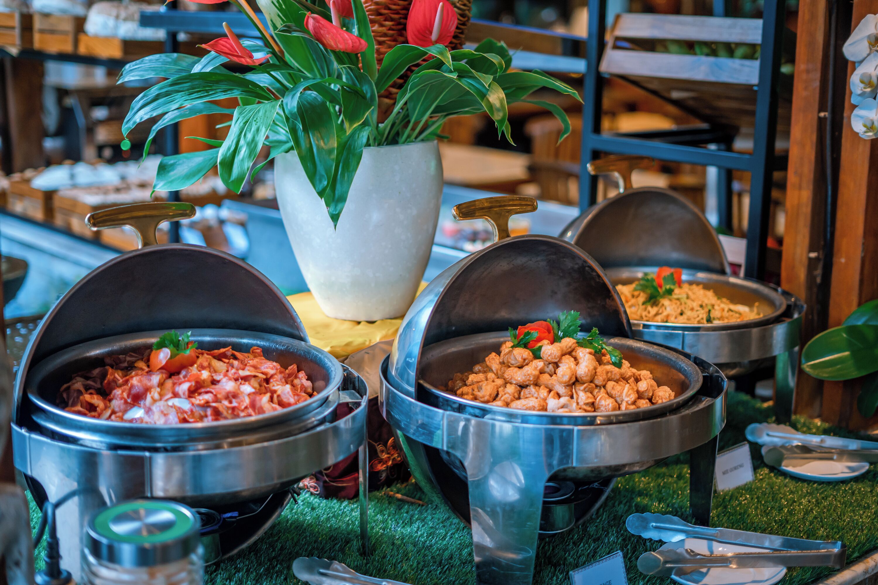 daily buffet breakfast (idr 105000 per person)