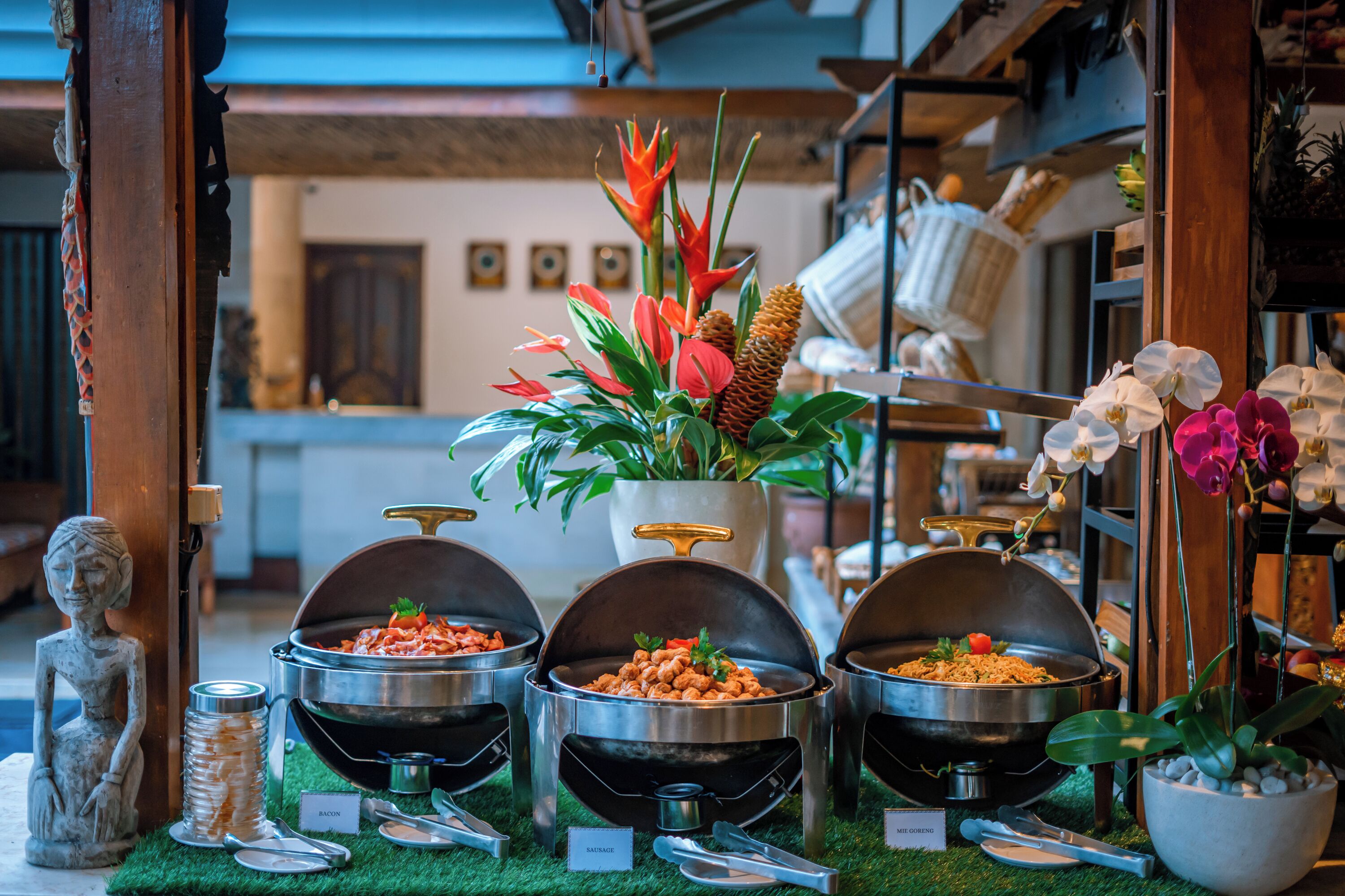 daily buffet breakfast (idr 105000 per person)