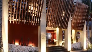 Front of property - evening/night - Mosquito Beach (Playa del Carmen)