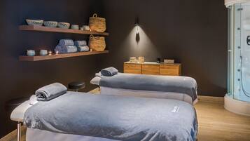 Sauna, boblebad, dampbad, tyrkisk bad/hammam, kropsbehandlinger