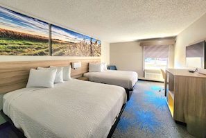 Standard Room, 2 Queen Beds | Desk, iron/ironing board, free cots/infant beds, rollaway beds - Days Inn & Suites by Wyndham New Iberia (New Iberia)